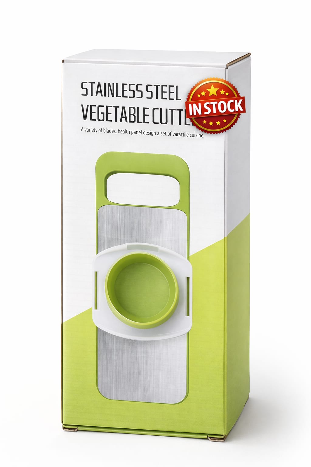 5-in-1 Stainless Steel Vegetable & Fruit Cutter | Multifunction Slicer Shredder Grater Set with Safety Holder