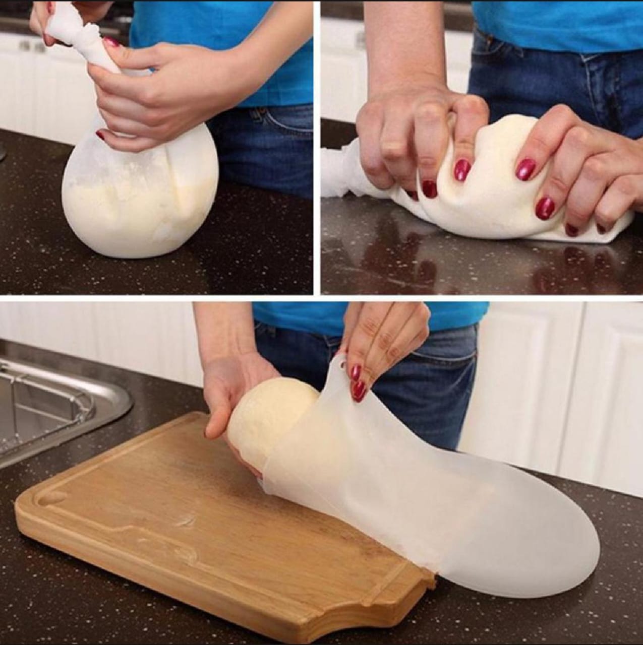Buy 5 In 1 Vegetable Slicer + Silicone Kneading Bag Online in Pakistan | Free Delivery