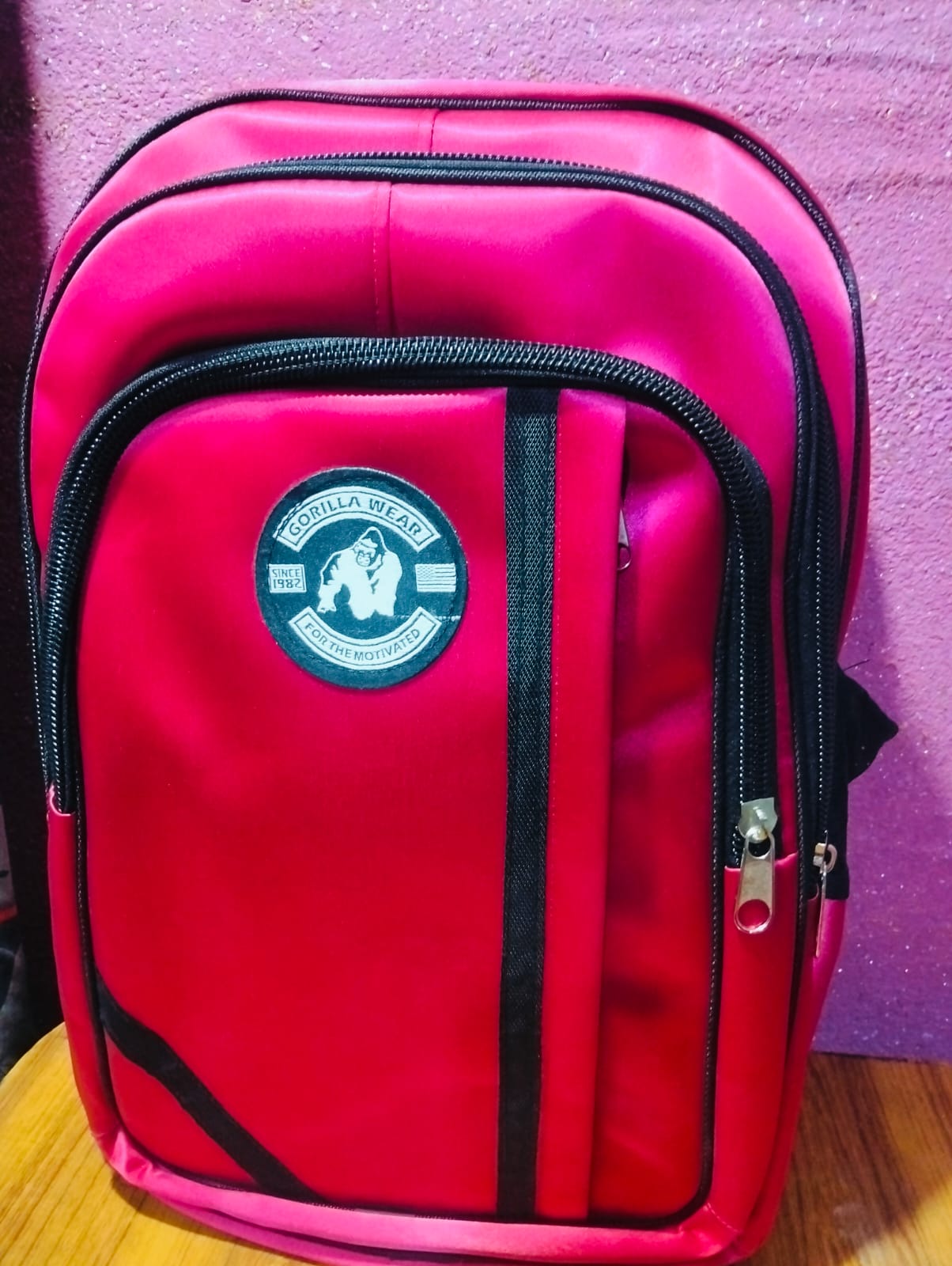 High Quality Black & Red School Bag | Stylish & Durable Backpack for Girls and Boys