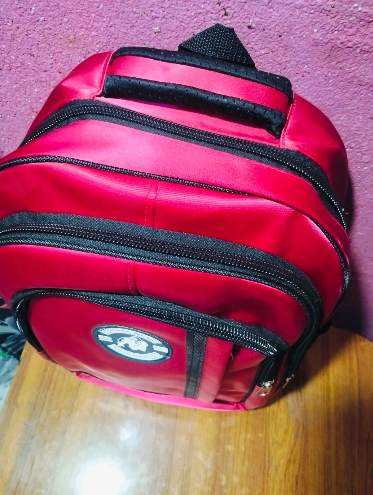 High Quality Black & Red School Bag | Stylish & Durable Backpack for Girls and Boys